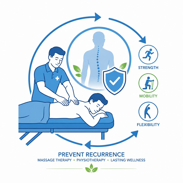 Icon illustrate how physio/massage Treatment at Tam Physio and Rehab Clinic Sharjah