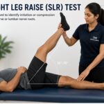 Best Sciatica Treatment in Sharjah | TAM Physio & Rehab Clinic 8 Physiotherapist performing the Straight Leg Raise test to assess sciatica