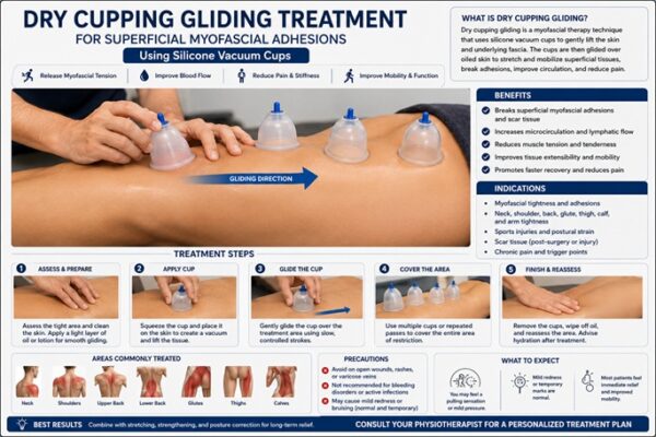 Top Physiotherapy & Rehabilitation Clinic in Sharjah-UAE TAM 4 Dry Cupping Gliding Treatment