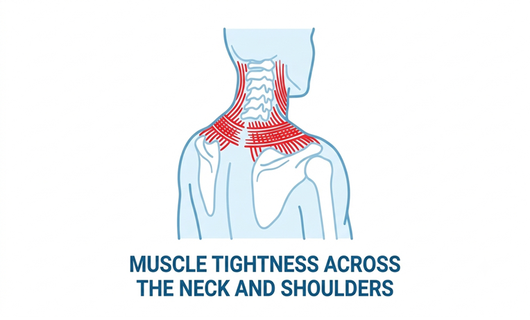 Muscle Tightness across the neck and shoulders