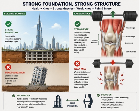 Strong Muscles Strong Structure, Weak Muscles Weak Structure