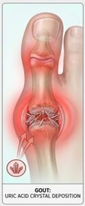 Gout-Uric Acid Crystal Deposition