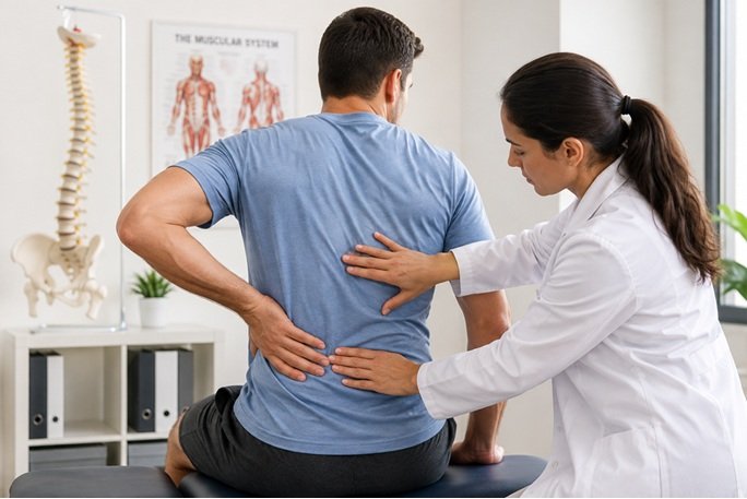 Lumbar Disc Herniation assessment and treatment at TAM Physio & Rehab Clinic Sharjah-UAE