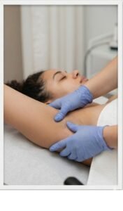 Patient getting MLD treatment at TAM Physio & Rehab