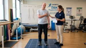 Stroke Patient gets posture analysist at TAM Physio & Rehab